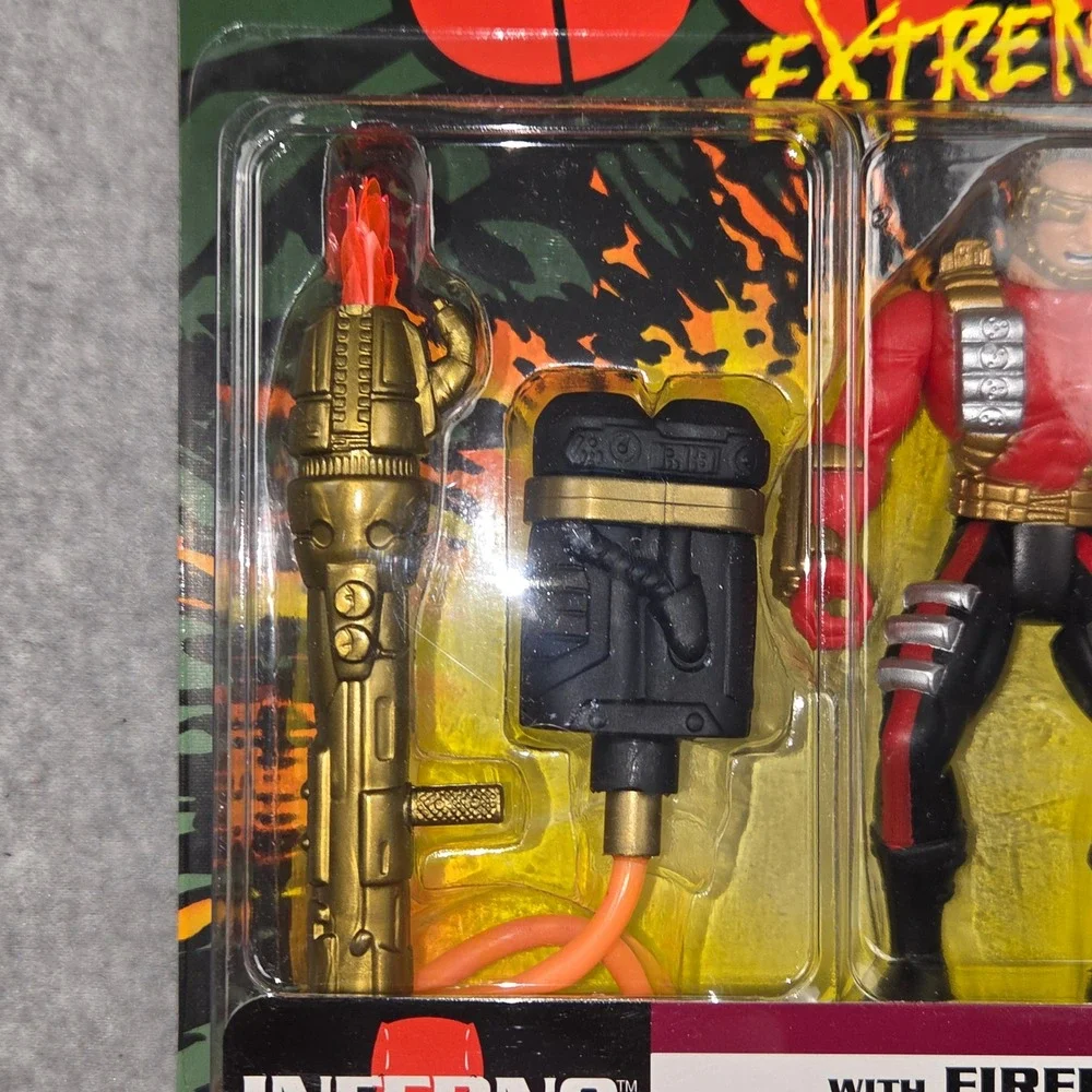 GI Joe Extreme Inferno Action Figure Kenner 1995 Firebolt Flamethrower 81179 NIB